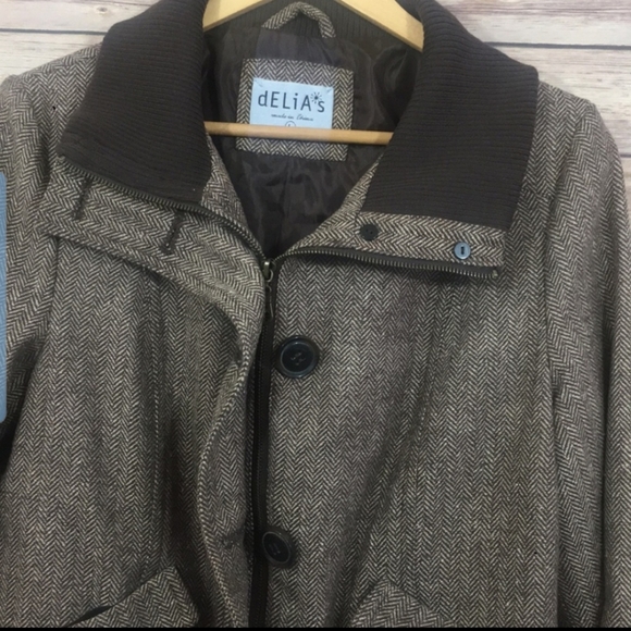 Heron Bone Wool Blend Jacket - Picture 2 of 3